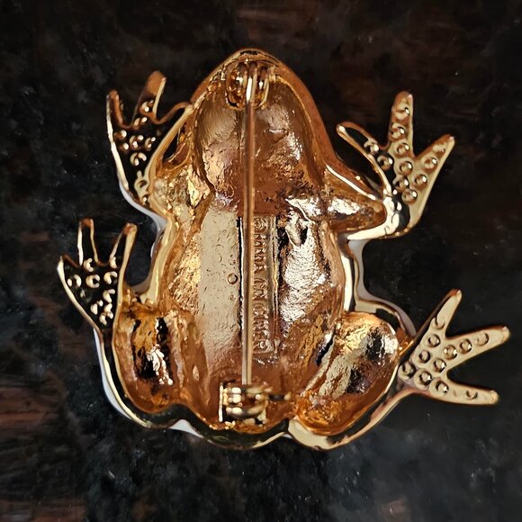Vintage Frog Brooch Jewelry - Picture 5 of 10